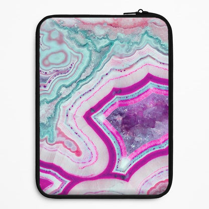 Purple Geode Pattern Universal Laptop Sleeve