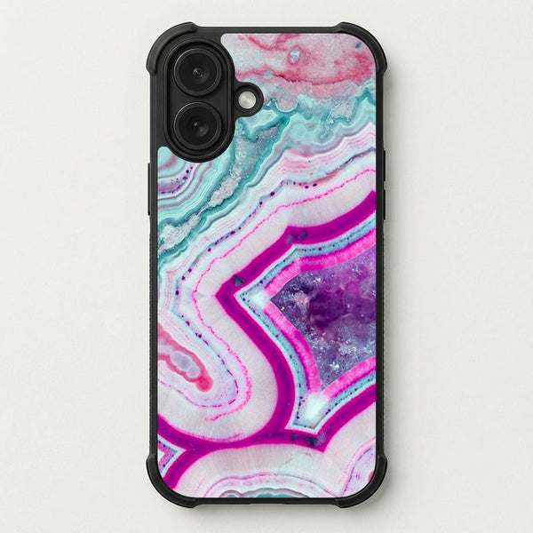 Purple Geode Pattern Phone Case — Bumper case