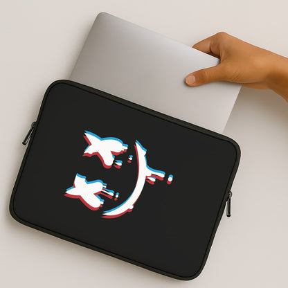Blue Blur - White Helmet DJ MacBook Case