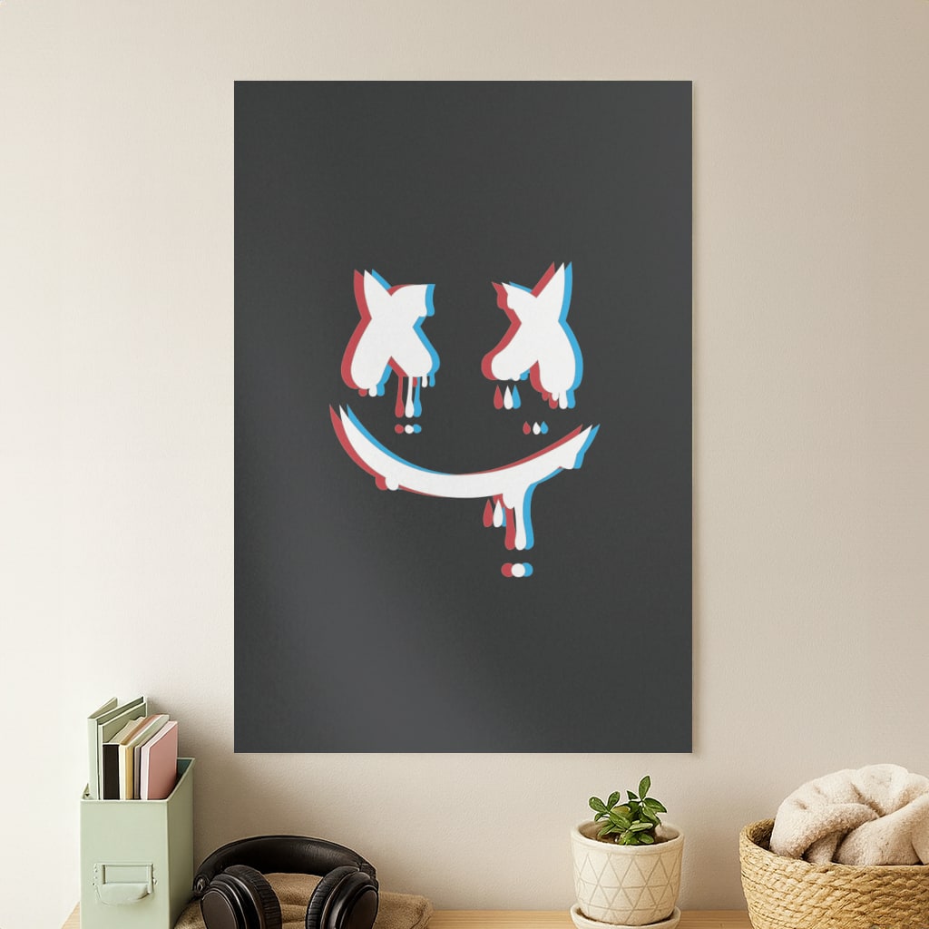 Blue Blur - White Helmet DJ Poster