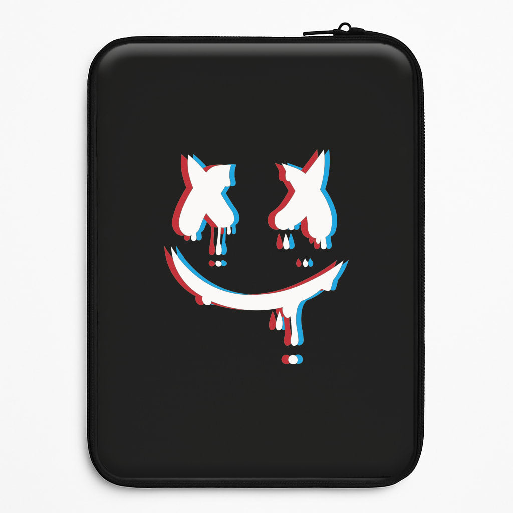Blue Blur - White Helmet DJ Laptop Sleeve