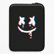 Blue Blur - White Helmet DJ Laptop Sleeve 1