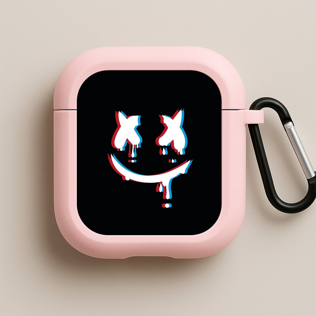 Blue Blur - White Helmet DJ Pink AirPods Case