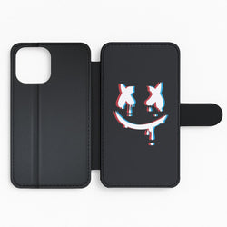 Blue Blur - White Helmet DJ Flip Phone Case