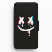 Blue Blur - White Helmet DJ Flip / Wallet Phone Case 1