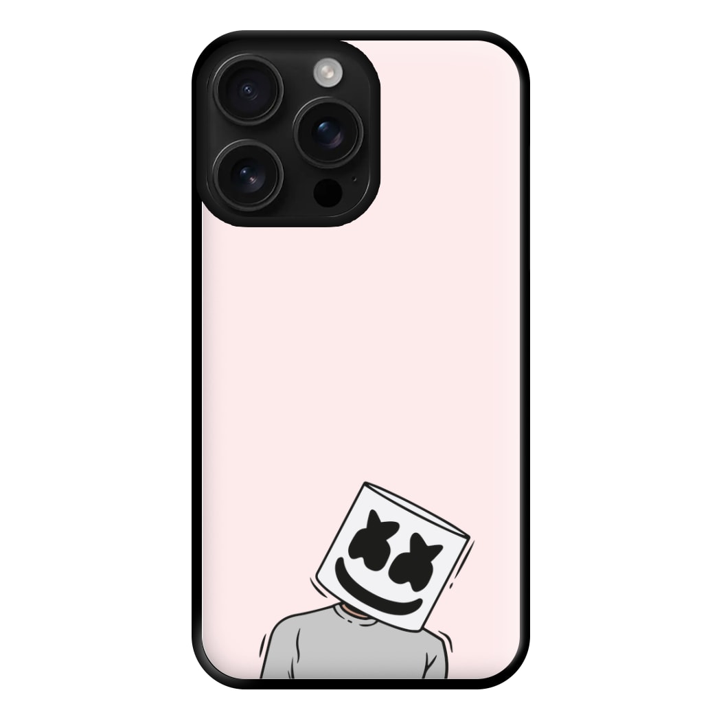 Grey Shirt - White Helmet DJ Phone Case