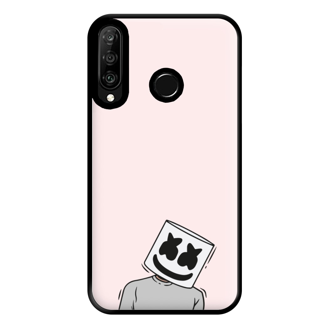 Grey Shirt - White Helmet DJ Phone Case for Huawei P30 Lite