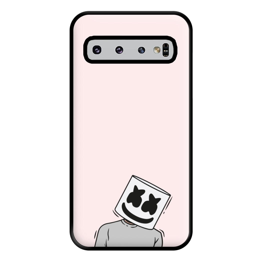 Grey Shirt - White Helmet DJ Phone Case for Galaxy S10 Plus