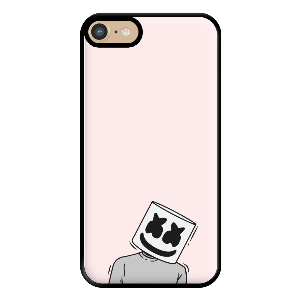 Grey Shirt - White Helmet DJ Phone Case for iPhone 6 / 7 / 8 / SE