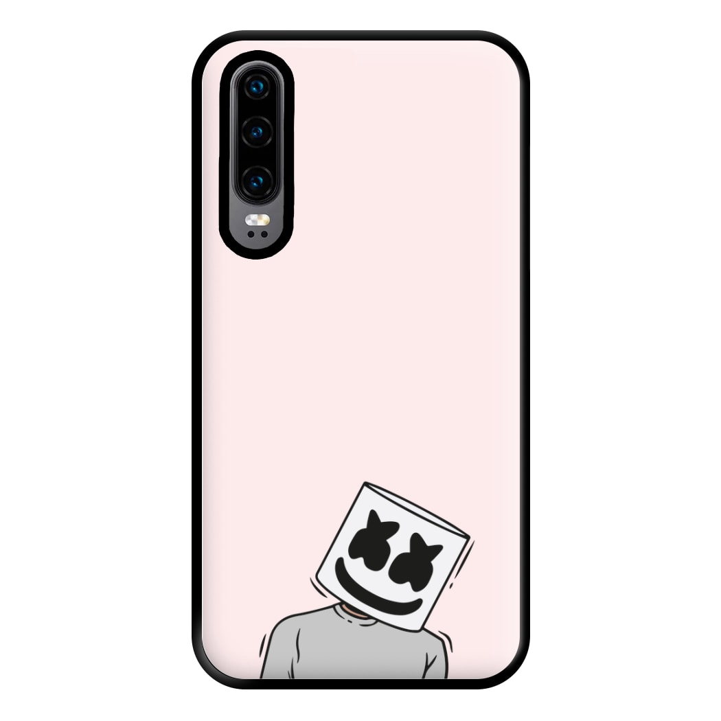 Grey Shirt - White Helmet DJ Phone Case for Huawei P30