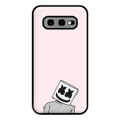 Grey Shirt - White Helmet DJ Phone Case for Galaxy S10e