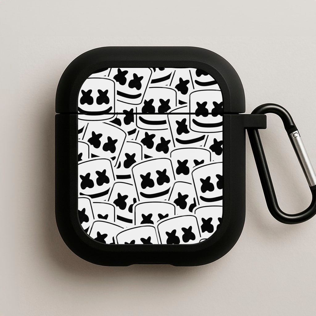 Collage - White Helmet DJ AirPods Case