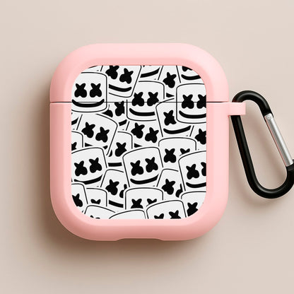 Collage - White Helmet DJ Pink AirPods Case