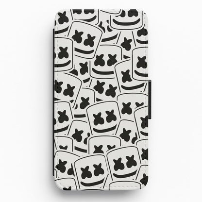 Collage - White Helmet DJ Flip / Wallet Phone Case