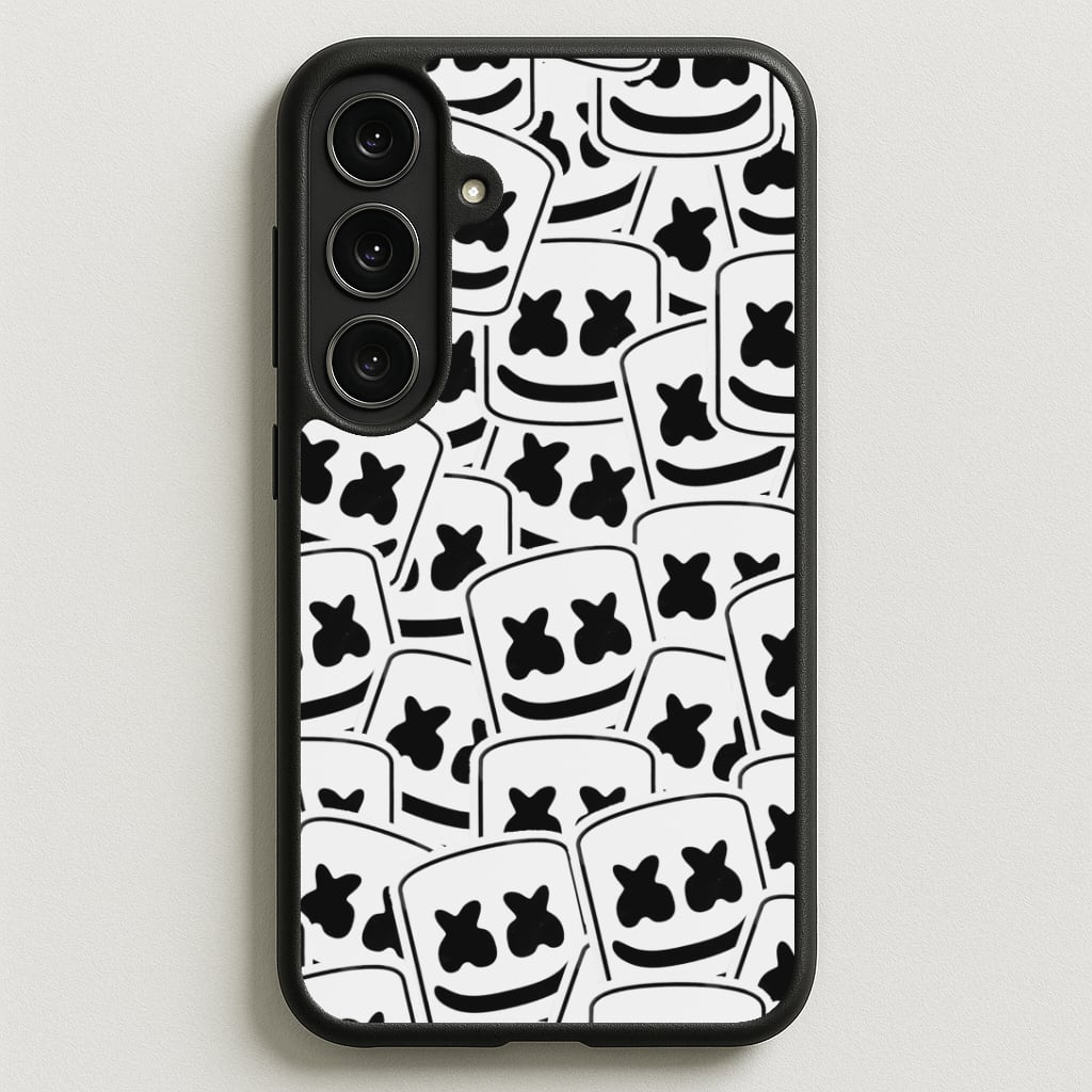 Collage - White Helmet DJ Phone Case for Galaxy S25FE