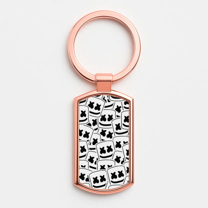 Collage - White Helmet DJ Luxury Keyring