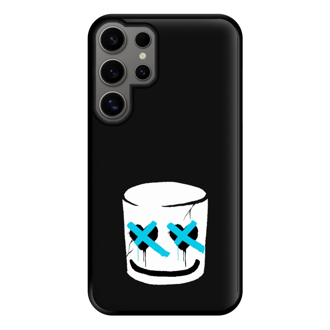 Blue Eyes - White Helmet DJ Phone Case for Galaxy S24 Ultra