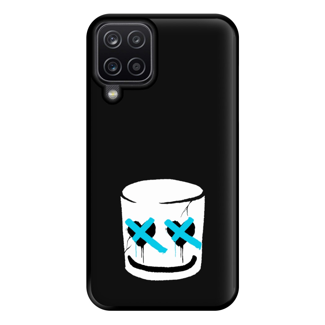 Blue Eyes - White Helmet DJ Phone Case for Galaxy A12