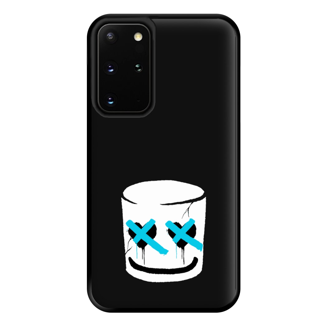 Blue Eyes - White Helmet DJ Phone Case for Galaxy S20 Plus