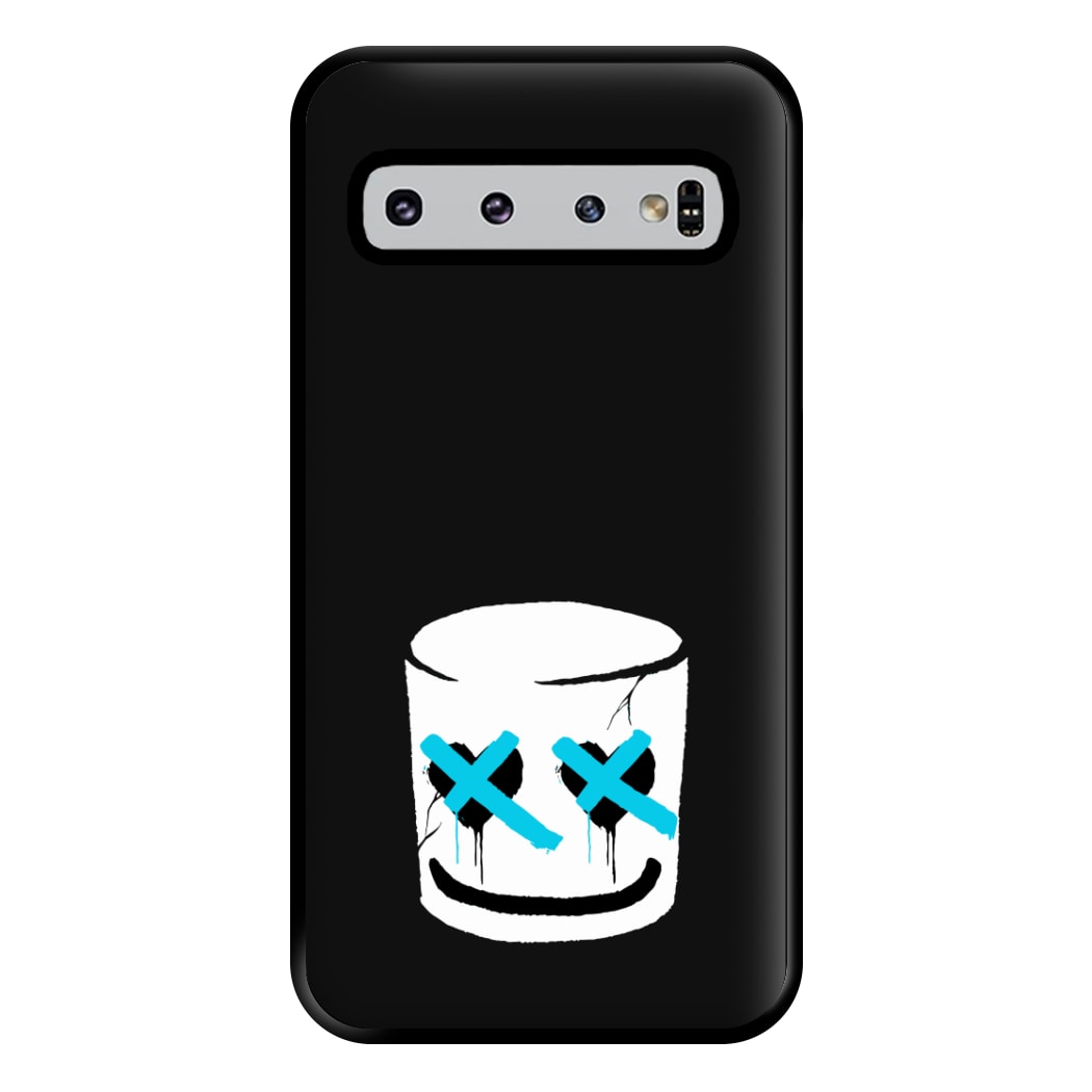 Blue Eyes - White Helmet DJ Phone Case for Galaxy S10 Plus