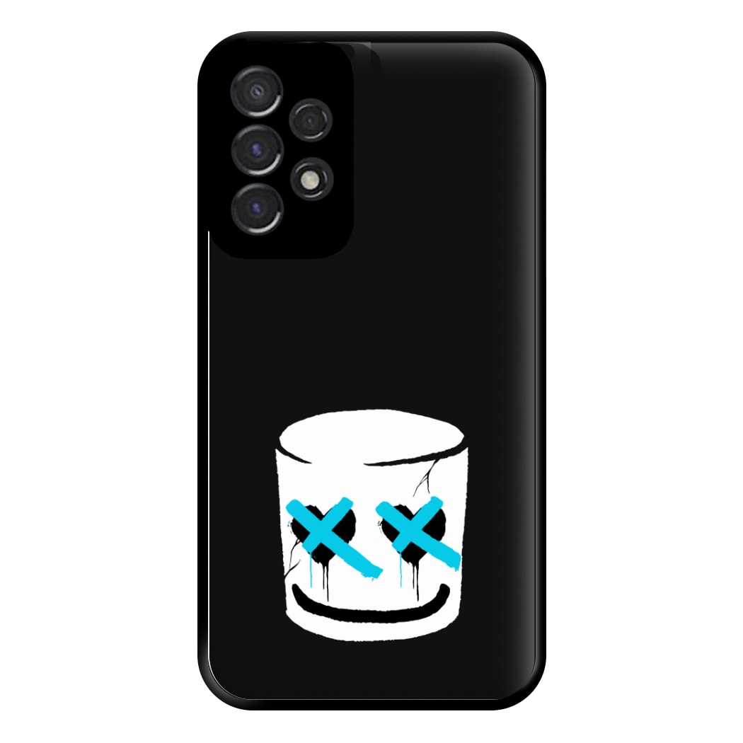 Blue Eyes - White Helmet DJ Phone Case for Galaxy A53