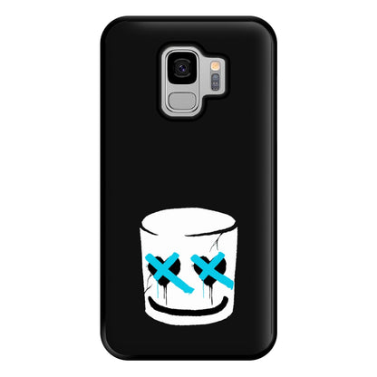 Blue Eyes - White Helmet DJ Phone Case for Galaxy S9 Plus