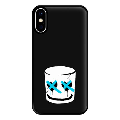 Blue Eyes - White Helmet DJ Phone Case for iPhone XS Max