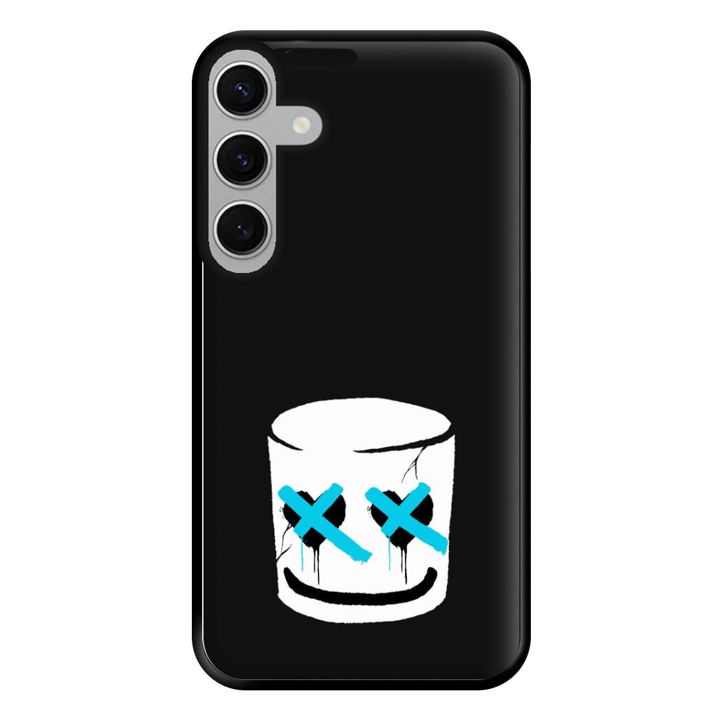 Blue Eyes - White Helmet DJ Phone Case for Galaxy S24FE