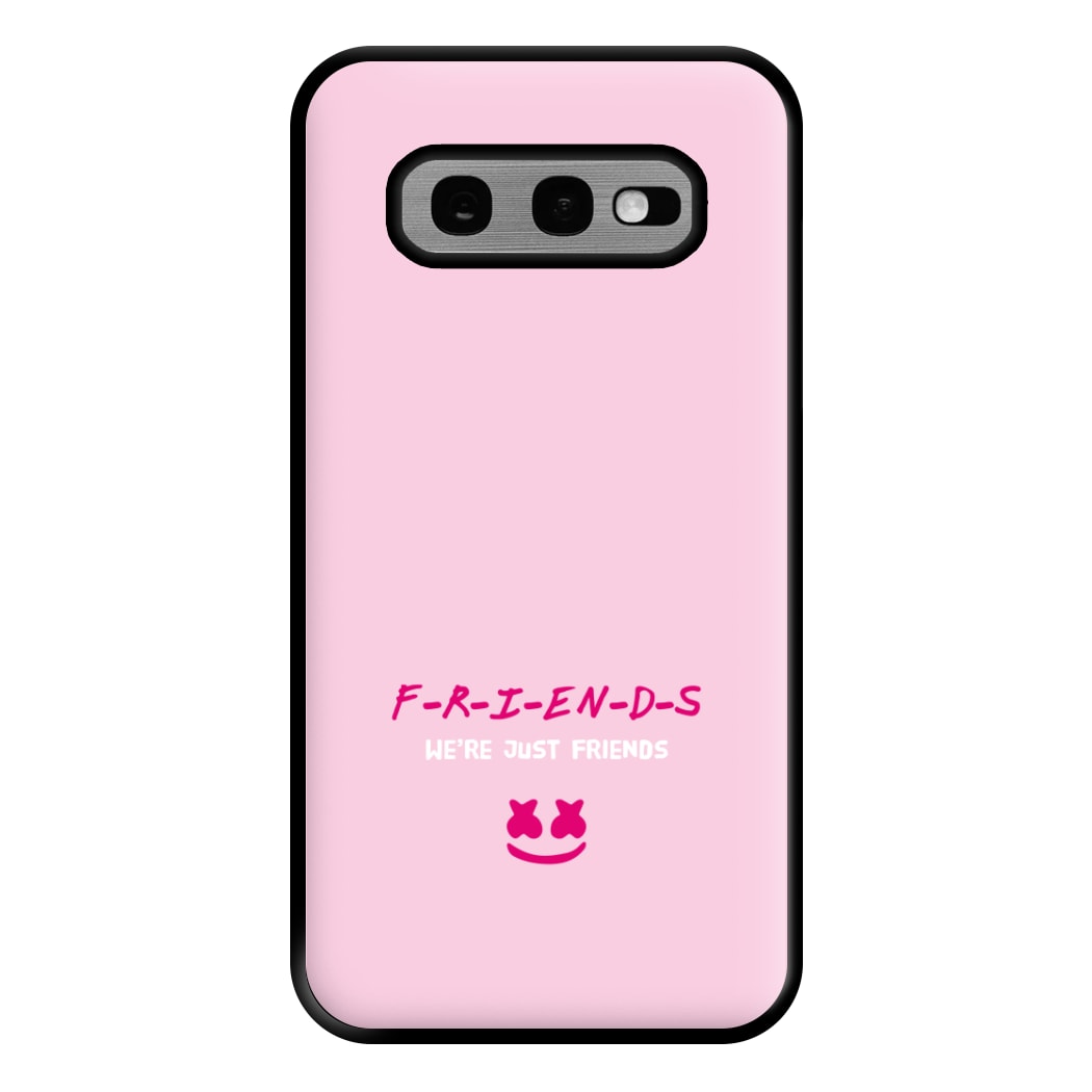 We're Just Friends - White Helmet DJ Phone Case for Galaxy S10e