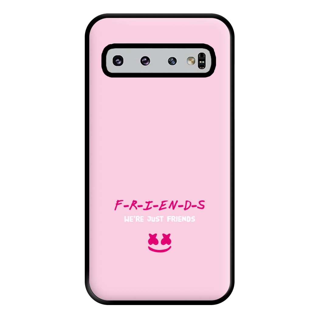 We're Just Friends - White Helmet DJ Phone Case for Galaxy S10 Plus