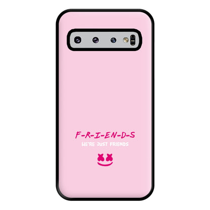 We're Just Friends - White Helmet DJ Phone Case for Galaxy S10 Plus