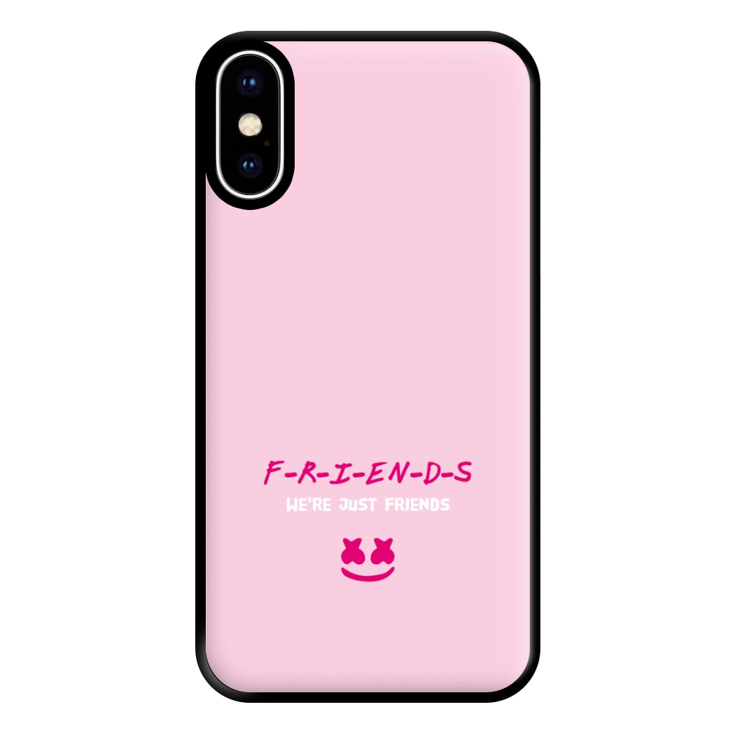 We're Just Friends - White Helmet DJ Phone Case for iPhone XS Max