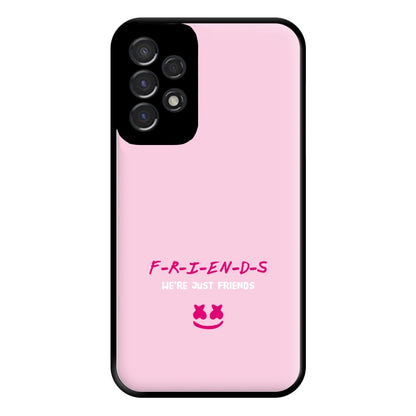 We're Just Friends - White Helmet DJ Phone Case for Galaxy A53