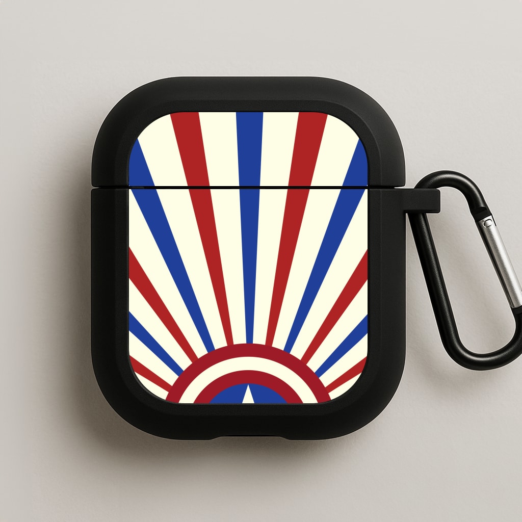 Shield And Stripes AirPods Case