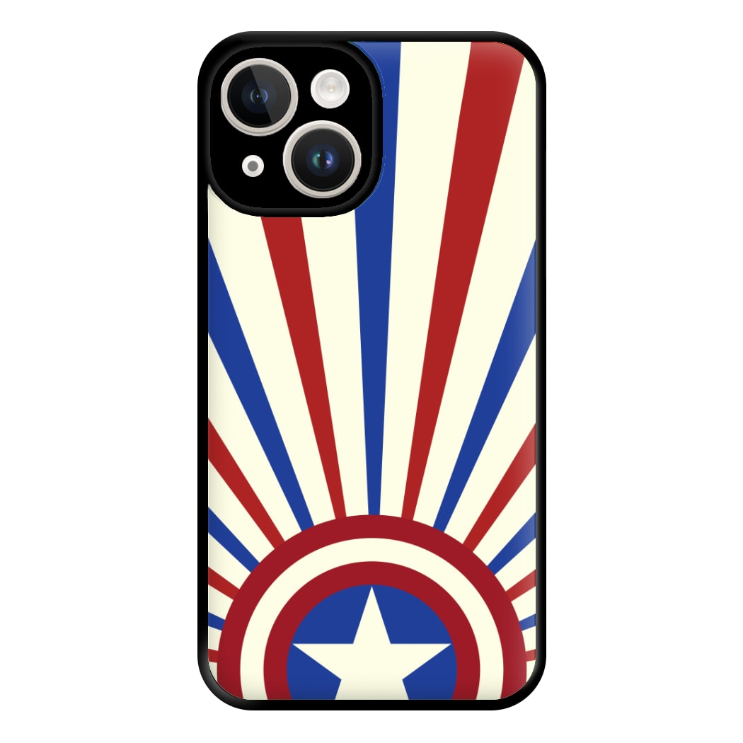 Shield And Stripes Phone Case for iPhone 14