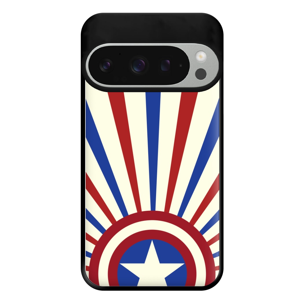 Shield And Stripes Phone Case for Google Pixel 9 Pro XL