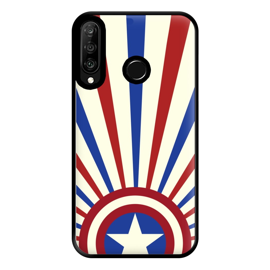 Shield And Stripes Phone Case for Huawei P30 Lite