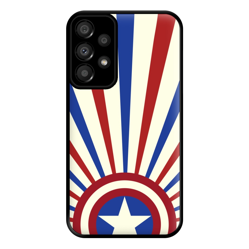 Shield And Stripes Phone Case for Galaxy A33