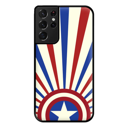 Shield And Stripes Phone Case for Galaxy S21 Ultra