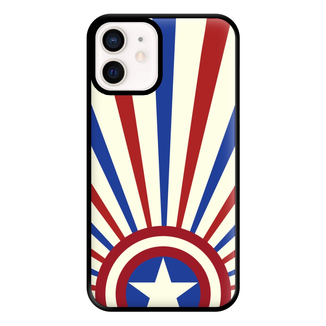 Shield And Stripes Phone Case for iPhone 13 Mini