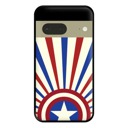 Shield And Stripes Phone Case for Google Pixel 7a