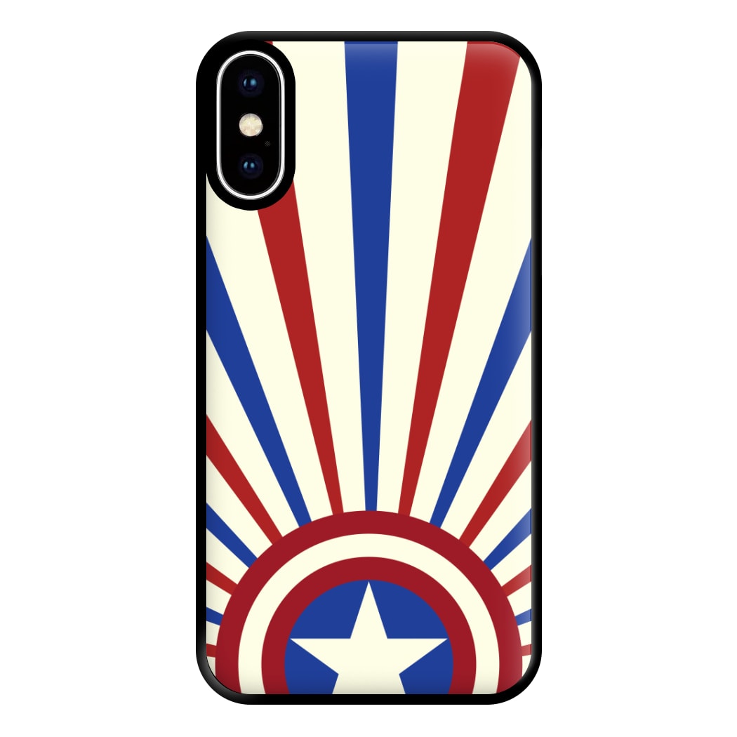 Shield And Stripes Phone Case for iPhone XS Max