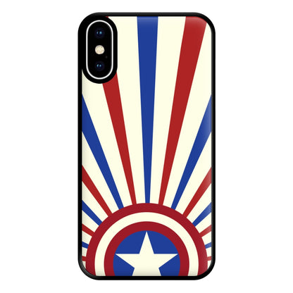 Shield And Stripes Phone Case for iPhone XS Max