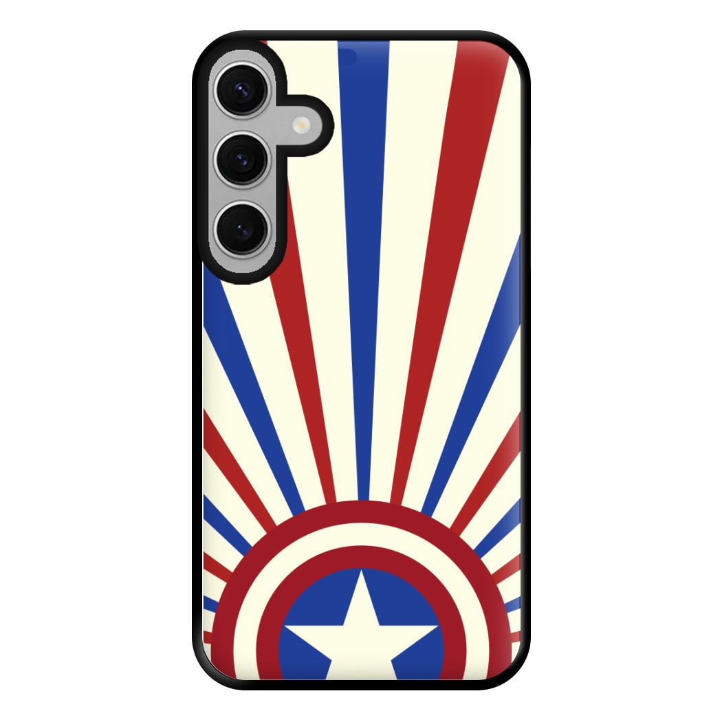 Shield And Stripes Phone Case for Galaxy S24FE