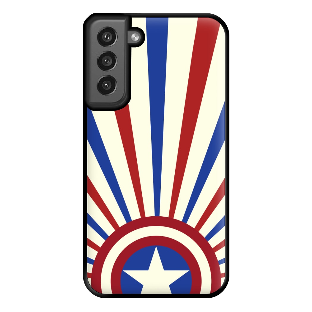 Shield And Stripes Phone Case for Galaxy S21FE