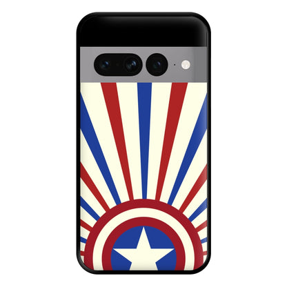 Shield And Stripes Phone Case for Google Pixel 7 Pro