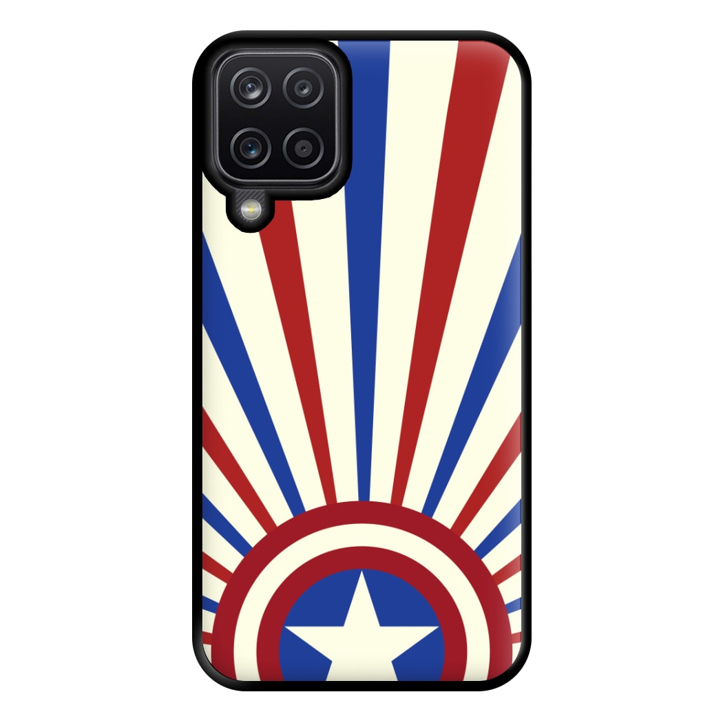 Shield And Stripes Phone Case for Galaxy A12