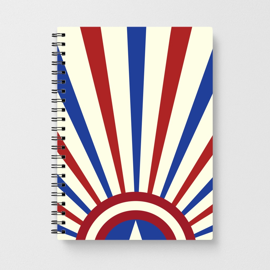 Shield And Stripes Notebook