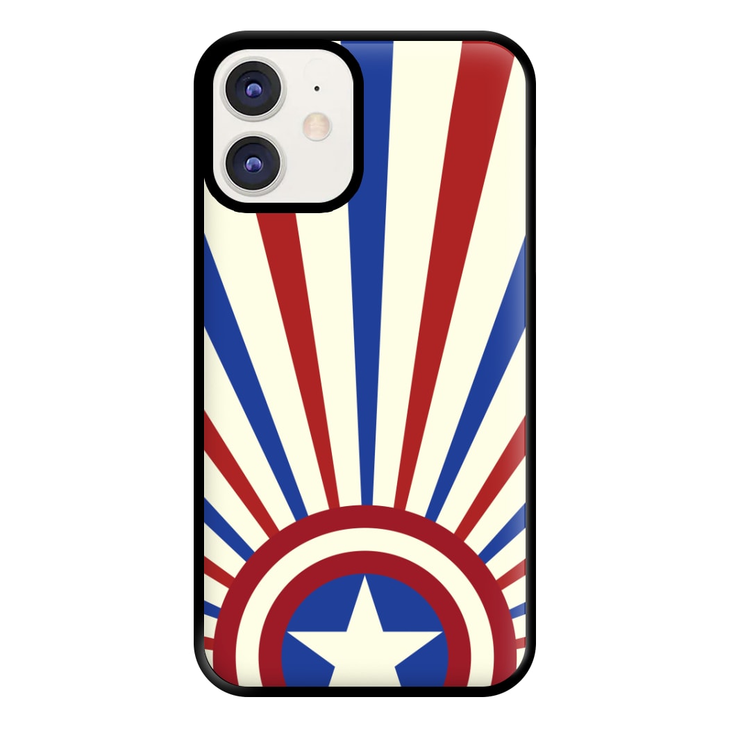 Shield And Stripes Phone Case for iPhone 12 / 12 Pro