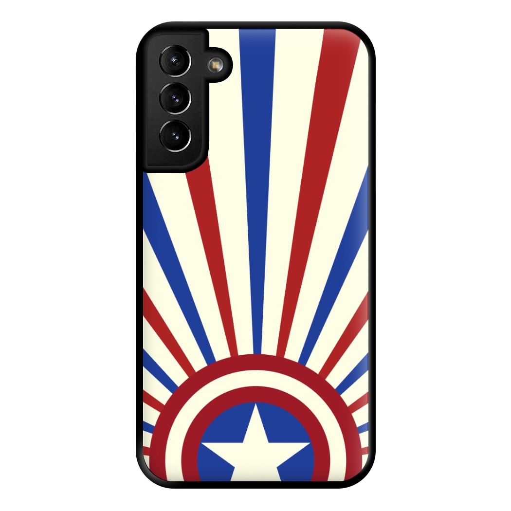 Shield And Stripes Phone Case for Galaxy S21 Plus